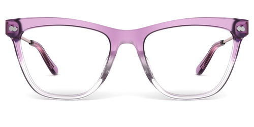 The Harper - Violet Pearlized Gradient Acetate Rose Gold Metal - Secondary Image - Pair Eyewear