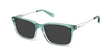 The Kirby - Teal Pearlized Gradient Acetate Silver Metal Sun - Thumbnail1 - Pair Eyewear