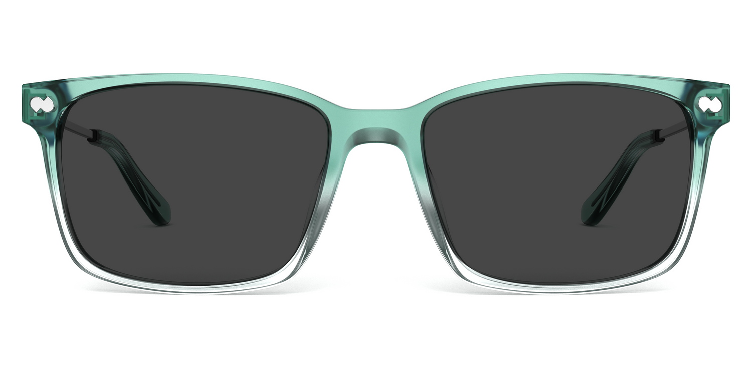 The Kirby - Teal Pearlized Gradient Acetate Silver Metal Sun - Carousel3 - Pair Eyewear