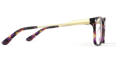 The Kirby - Purple Confetti Tortoise Acetate Gold Metal - Thumbnail3 - Pair Eyewear