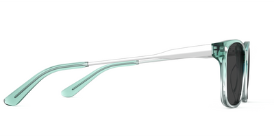 The Kirby - Teal Pearlized Gradient Acetate Silver Metal Sun - Thumbnail5 - Pair Eyewear
