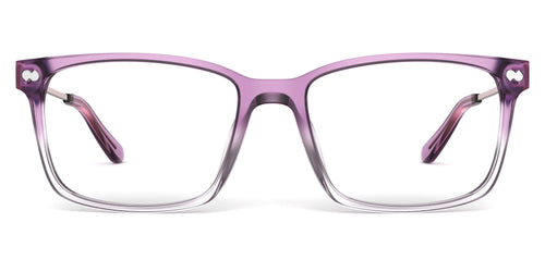 The Kirby - Violet Pearlized Gradient Acetate Rose Gold Metal - Secondary Image - Pair Eyewear