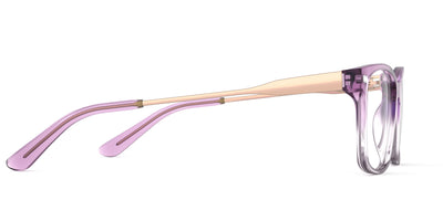 The Kirby - Violet Pearlized Gradient Acetate Rose Gold Metal - Thumbnail3 - Pair Eyewear