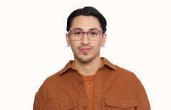 The Kirby - Violet Pearlized Gradient Acetate Rose Gold Metal - LifeStyle Thumbnail1 - Pair Eyewear