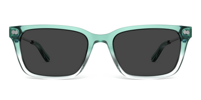 The Larkin - Teal Pearlized Gradient Acetate Silver Metal Sun - Thumbnail3 - Pair Eyewear