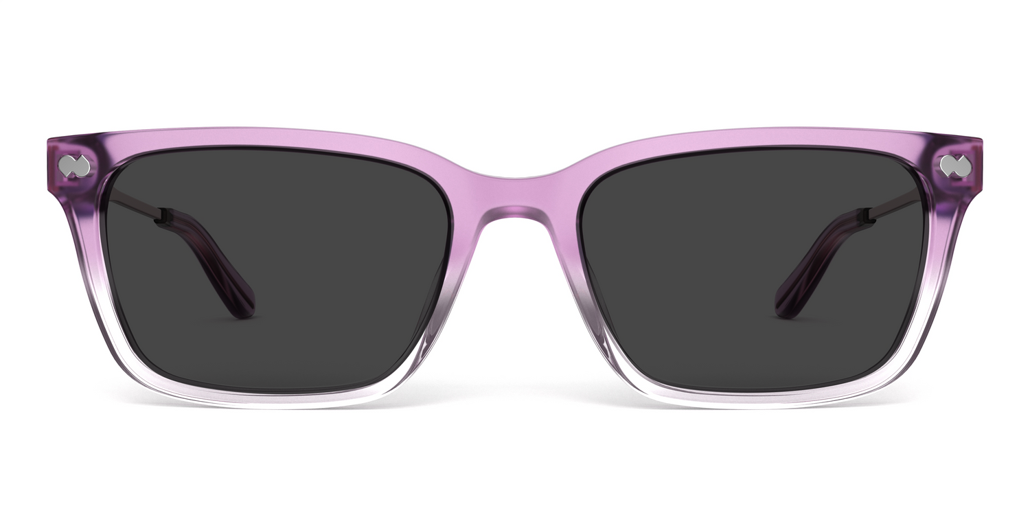 The Larkin - Violet Pearlized Gradient Acetate Rose Gold Metal Sun - Carousel3 - Pair Eyewear