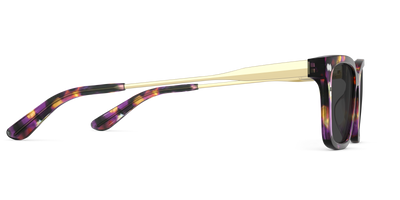 The Larkin - Purple Confetti Tortoise Acetate Gold Metal Sun - Thumbnail5 - Pair Eyewear