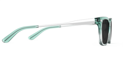 The Larkin - Teal Pearlized Gradient Acetate Silver Metal Sun - Thumbnail5 - Pair Eyewear