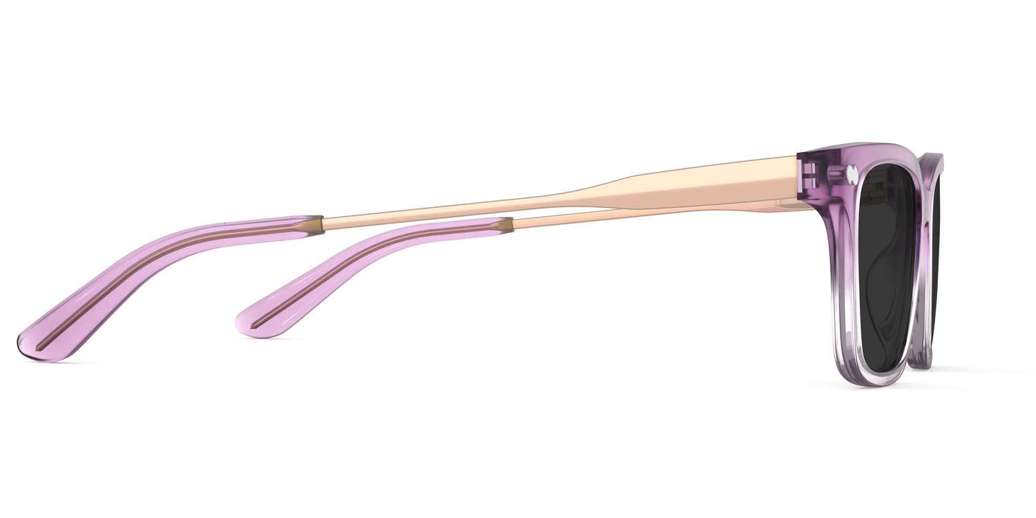 The Larkin - Violet Pearlized Gradient Acetate Rose Gold Metal Sun - Carousel5 - Pair Eyewear