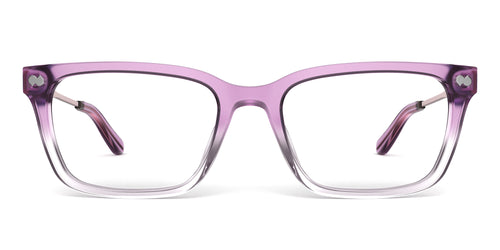 The Larkin - Violet Pearlized Gradient Acetate Rose Gold Metal - Secondary Image - Pair Eyewear