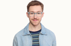 The Larkin - Seafoam Clear - LifeStyle Thumbnail1 - Pair Eyewear