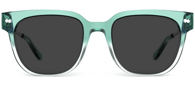 The Murphy - Teal Pearlized Gradient Acetate Silver Metal Sun - Thumbnail3 - Pair Eyewear