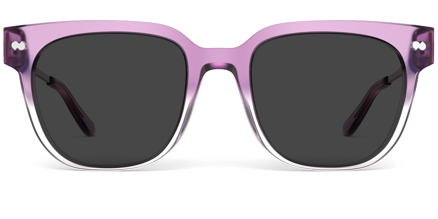 The Murphy - Violet Pearlized Gradient Acetate Rose Gold Metal Sun - Carousel3 - Pair Eyewear