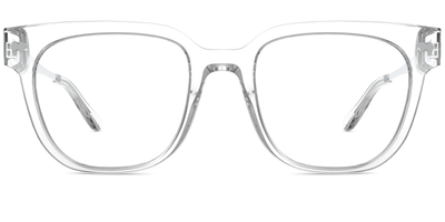 The Murphy - Crystal Clear Acetate Silver Metal - Thumbnail2 - Pair Eyewear