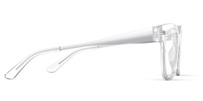 The Murphy - Crystal Clear Acetate Silver Metal - Thumbnail3 - Pair Eyewear