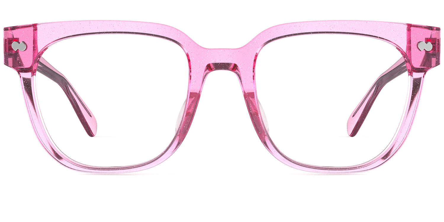 The Murphy - Pink Glitter Clear - Carousel1 - Pair Eyewear