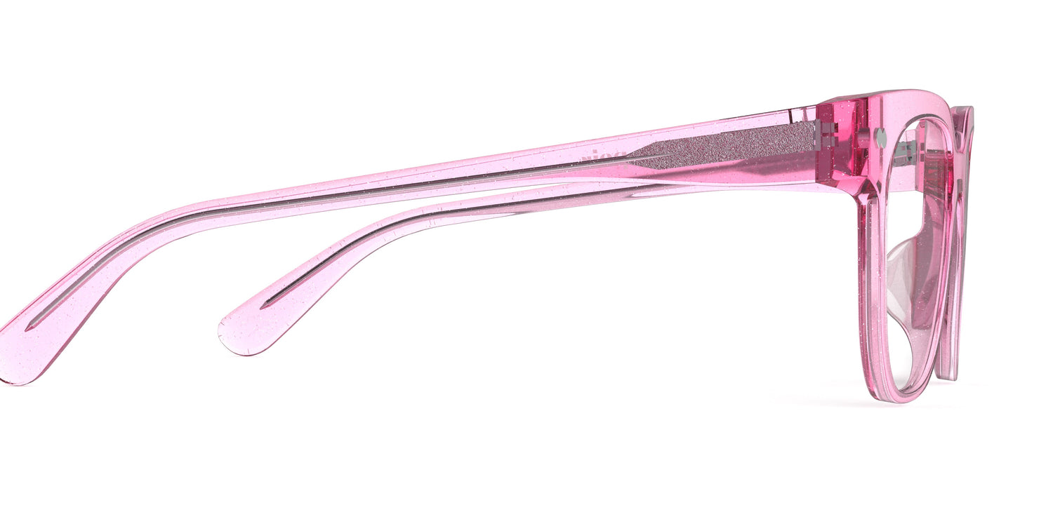 The Murphy - Pink Glitter Clear - Carousel4 - Pair Eyewear