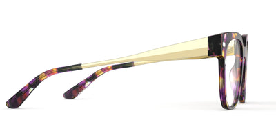 The Murphy - Purple Confetti Tortoise Acetate Gold Metal - Thumbnail3 - Pair Eyewear