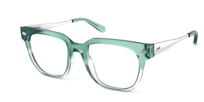 The Murphy - Teal Pearlized Gradient Acetate Silver Metal - Thumbnail1 - Pair Eyewear