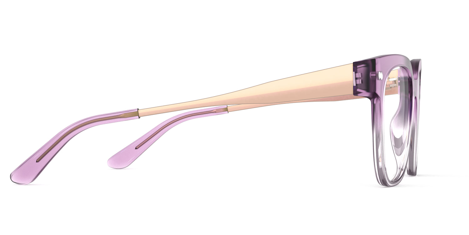The Murphy - Violet Pearlized Gradient Acetate Rose Gold Metal - Carousel3 - Pair Eyewear