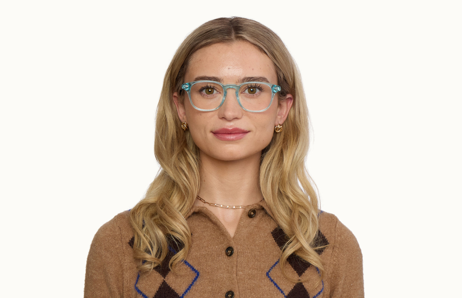 The Otis - Seafoam Clear - LifeStyle1 - Pair Eyewear