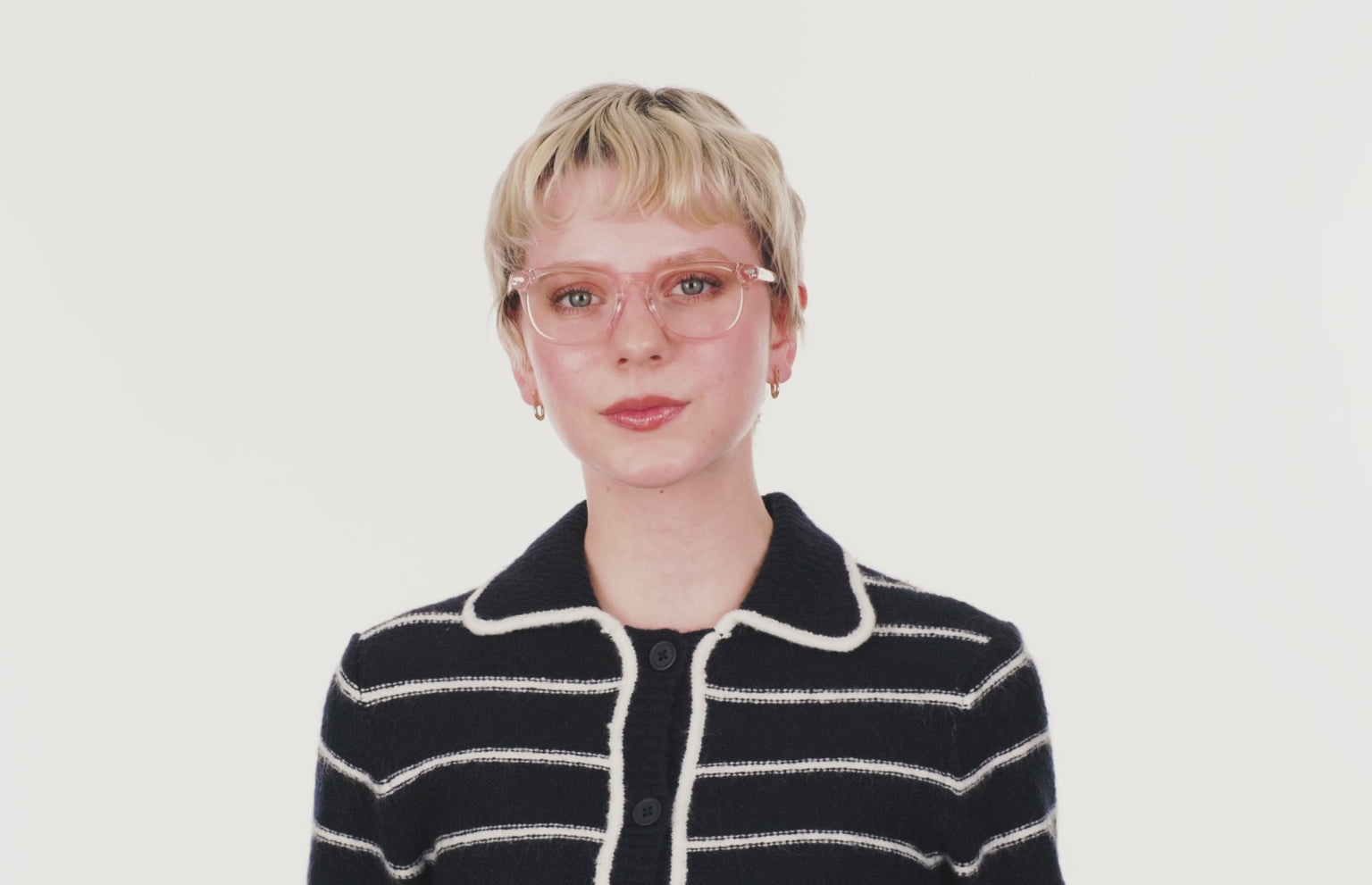 The Twain - Pink Clear - LifeStyle Thumbnail2 - Pair Eyewear