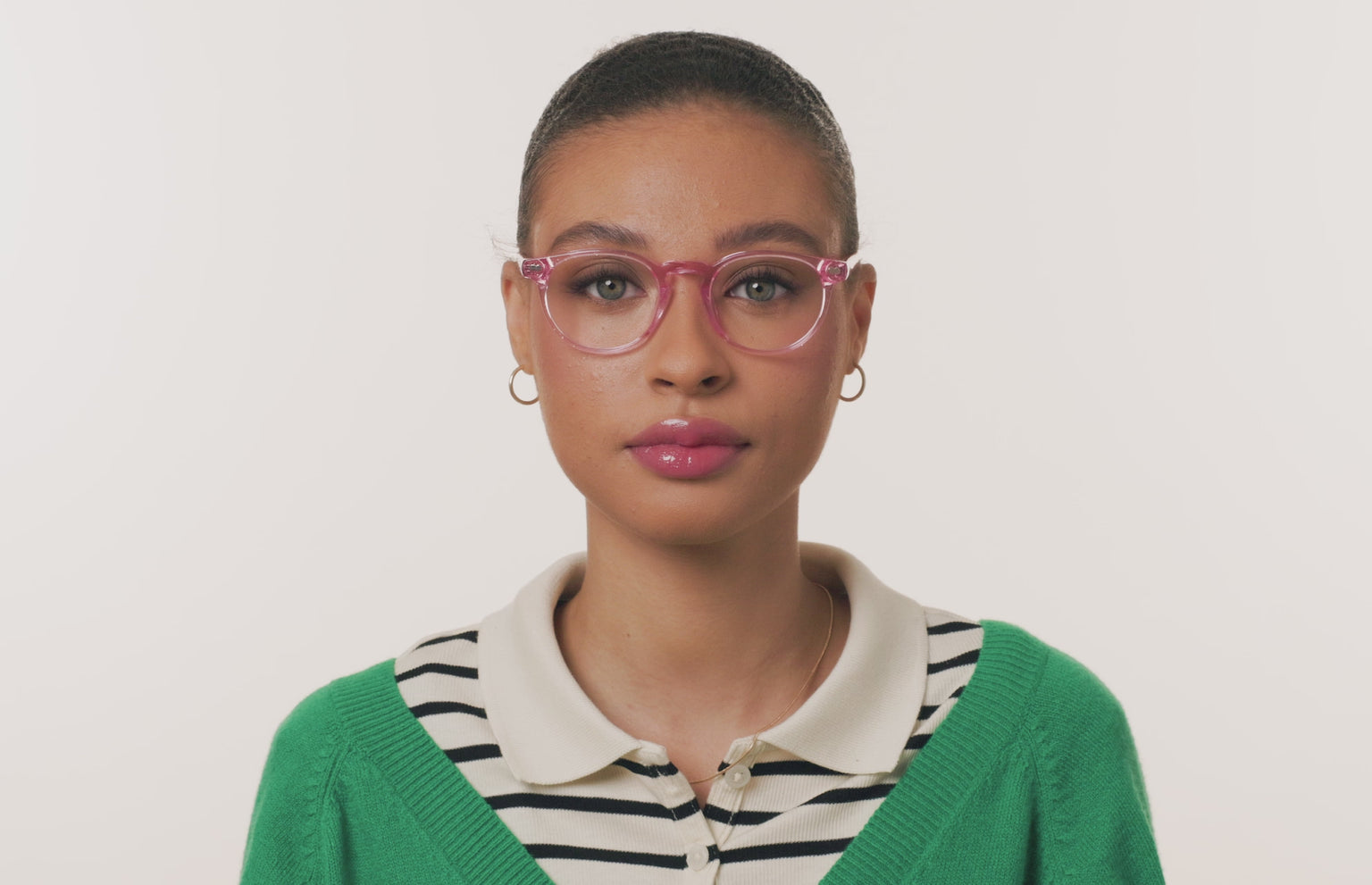 The Soto - Pink Glitter Clear - LifeStyle Thumbnail3 - Pair Eyewear