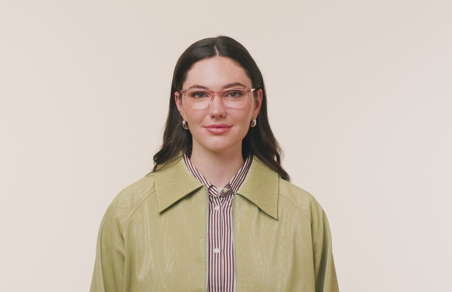 The Casper - Pink Clear Acetate Rose Gold Metal - LifeStyle Thumbnail4 - Pair Eyewear