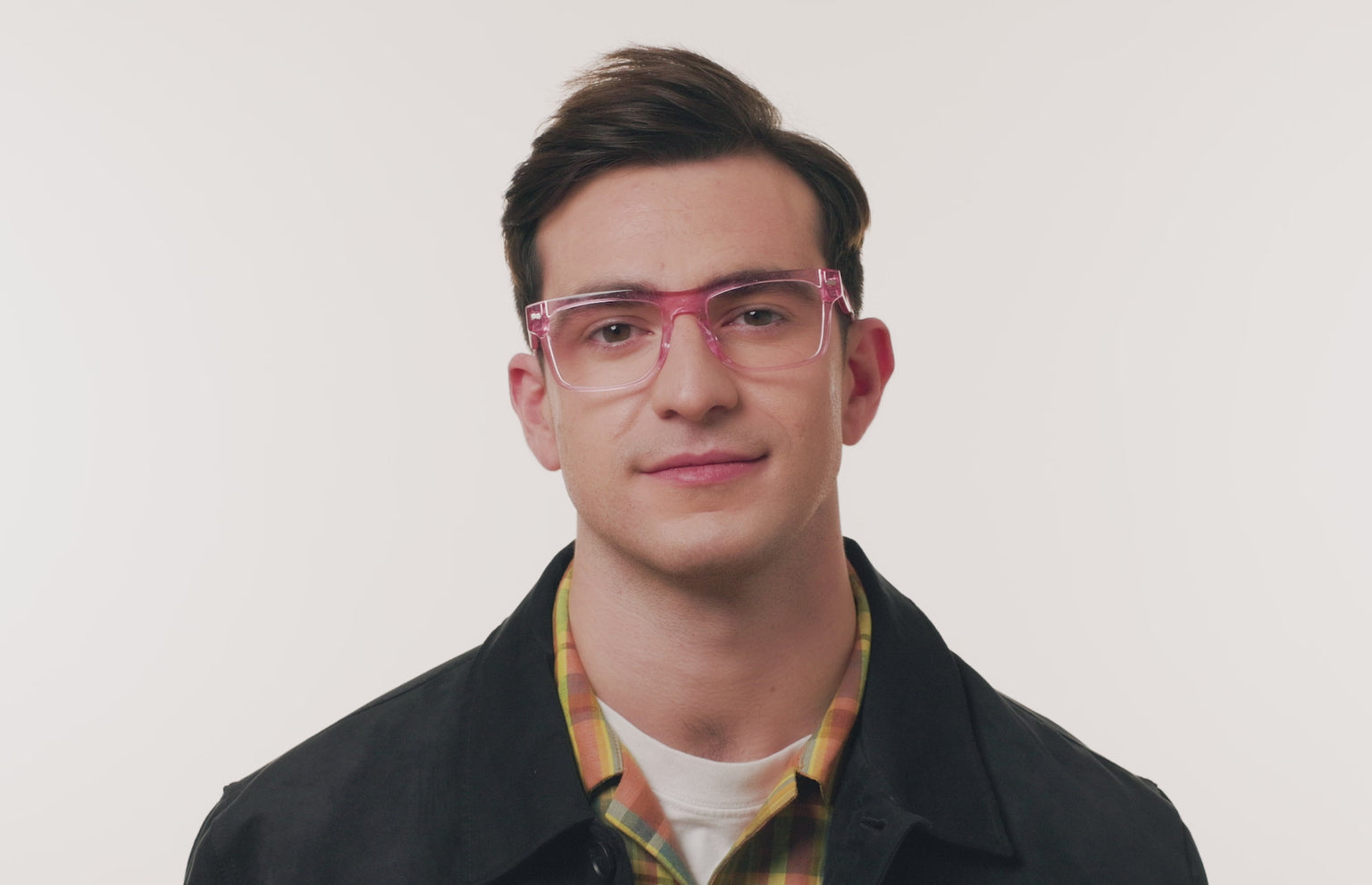The Drew - Pink Glitter Clear - LifeStyle Thumbnail3 - Pair Eyewear