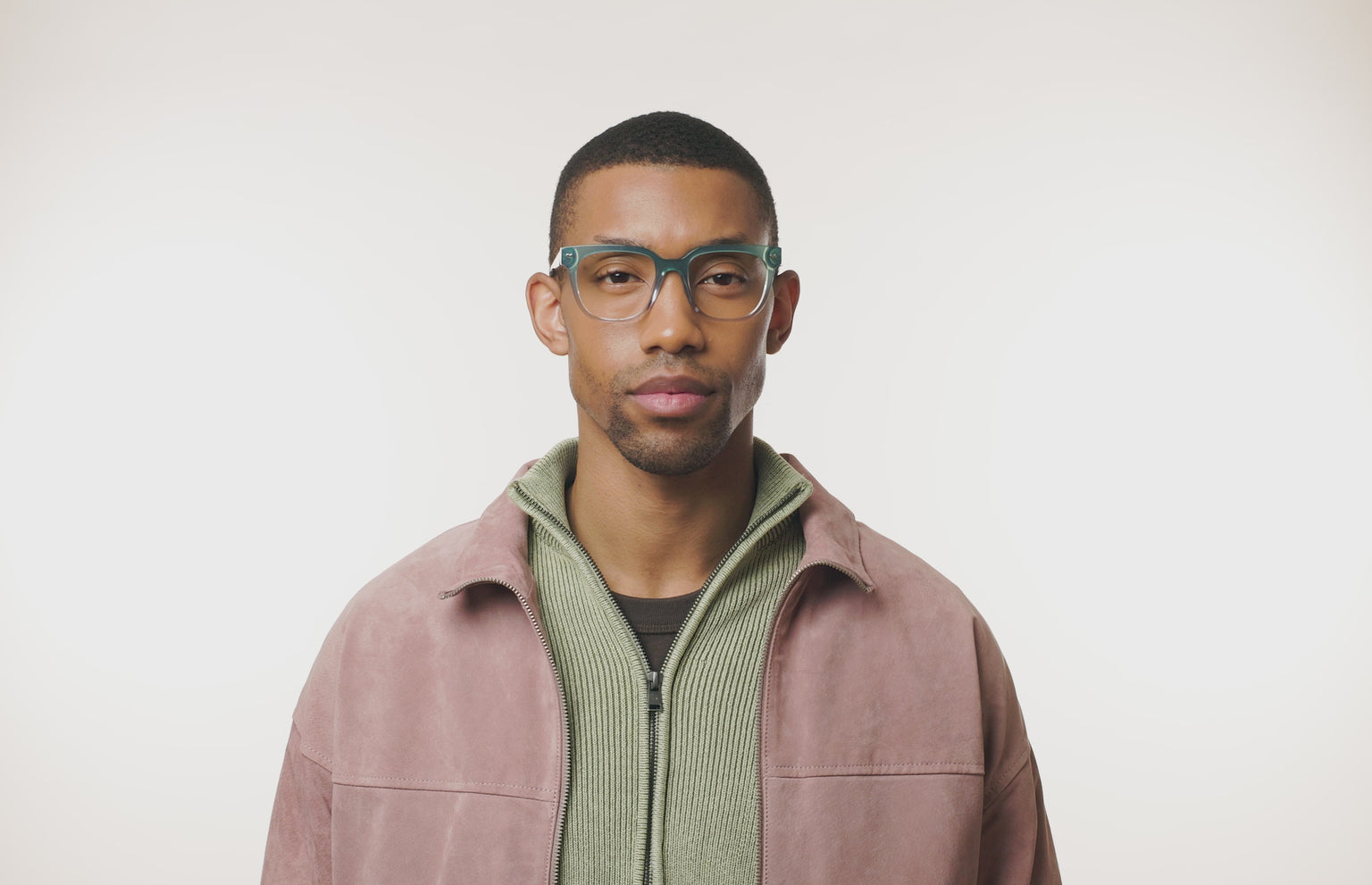 The Murphy - Teal Pearlized Gradient Acetate Silver Metal - LifeStyle Thumbnail2 - Pair Eyewear