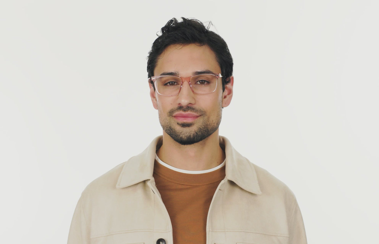 The Kirby - Pink Clear Acetate Rose Gold Metal - LifeStyle Thumbnail5 - Pair Eyewear