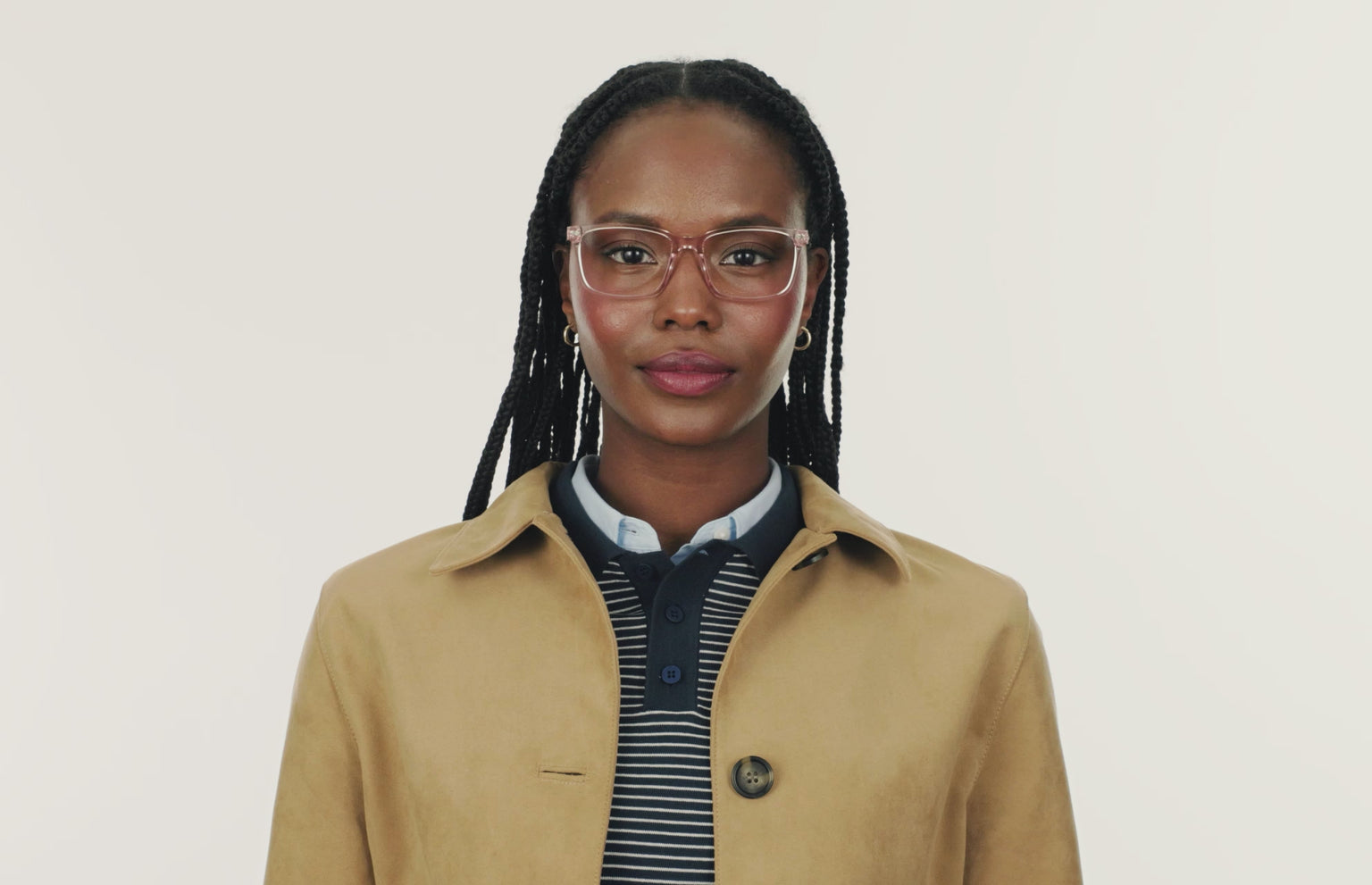 The Kirby - Pink Clear Acetate Rose Gold Metal - LifeStyle Thumbnail5 - Pair Eyewear