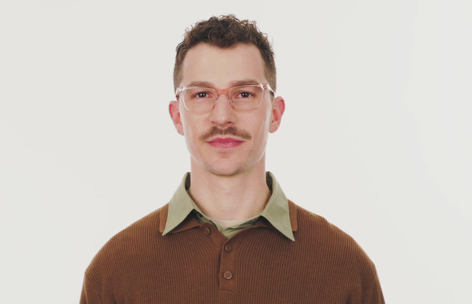 The Larkin - Pink Clear Acetate Rose Gold Metal - LifeStyle Thumbnail3 - Pair Eyewear