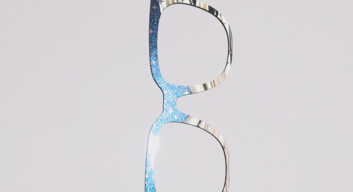 The Enchanted Pages Shimmer with Silver Foil - LifeStyle Thumbnail Video1 - Pair Eyewear