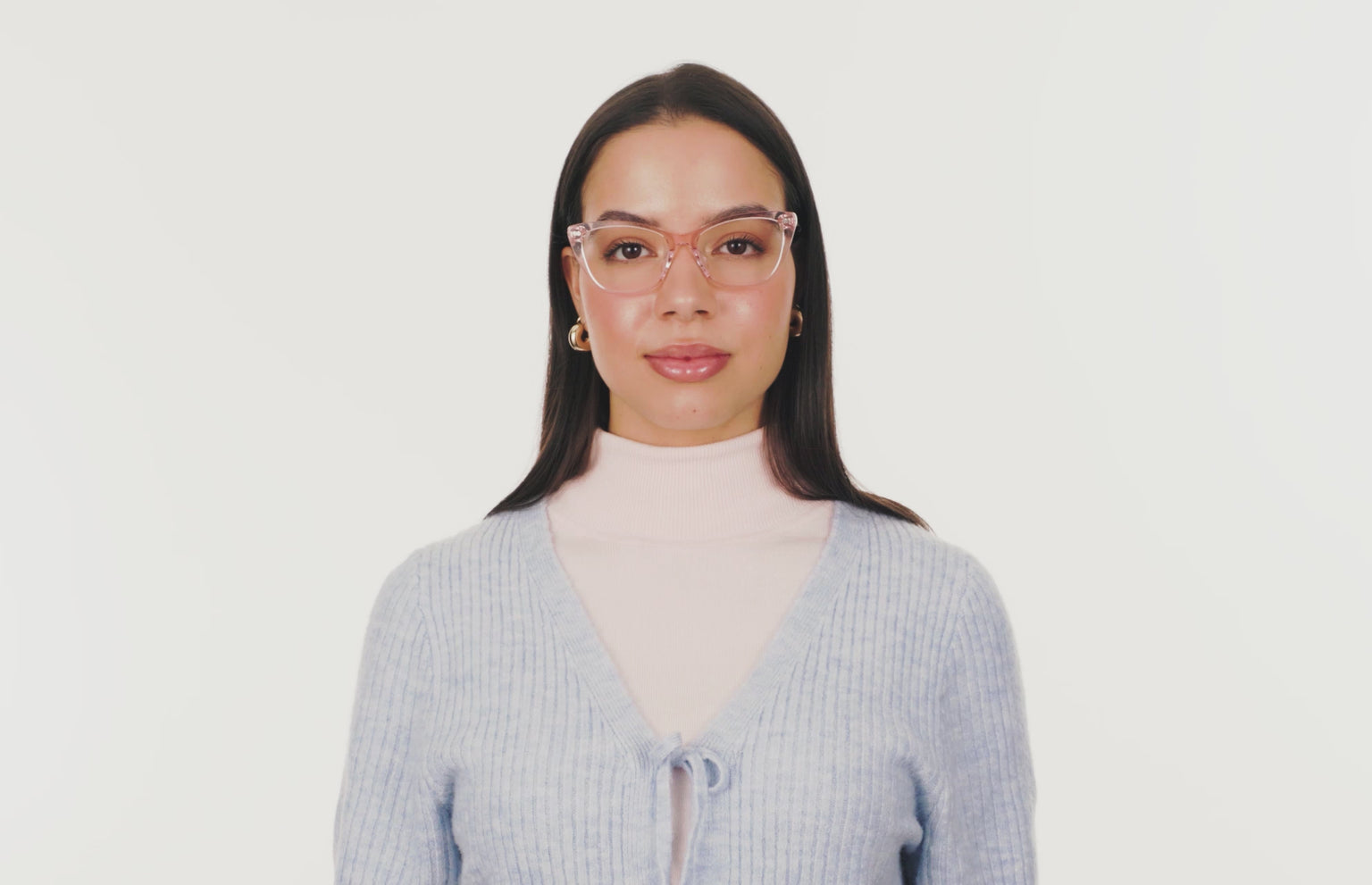 The Wanda - Pink Clear Acetate Rose Gold Metal - LifeStyle Thumbnail5 - Pair Eyewear