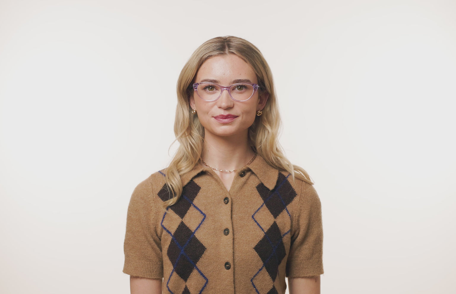 The ella - Lavender Clear - LifeStyle Thumbnail2 - Pair Eyewear