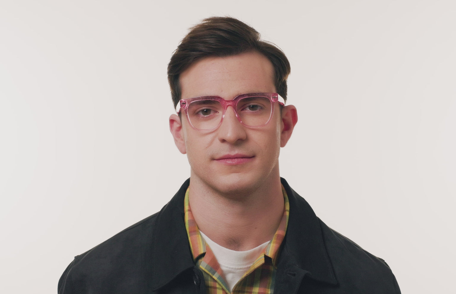 The Payton - Pink Glitter Clear - LifeStyle Thumbnail3 - Pair Eyewear