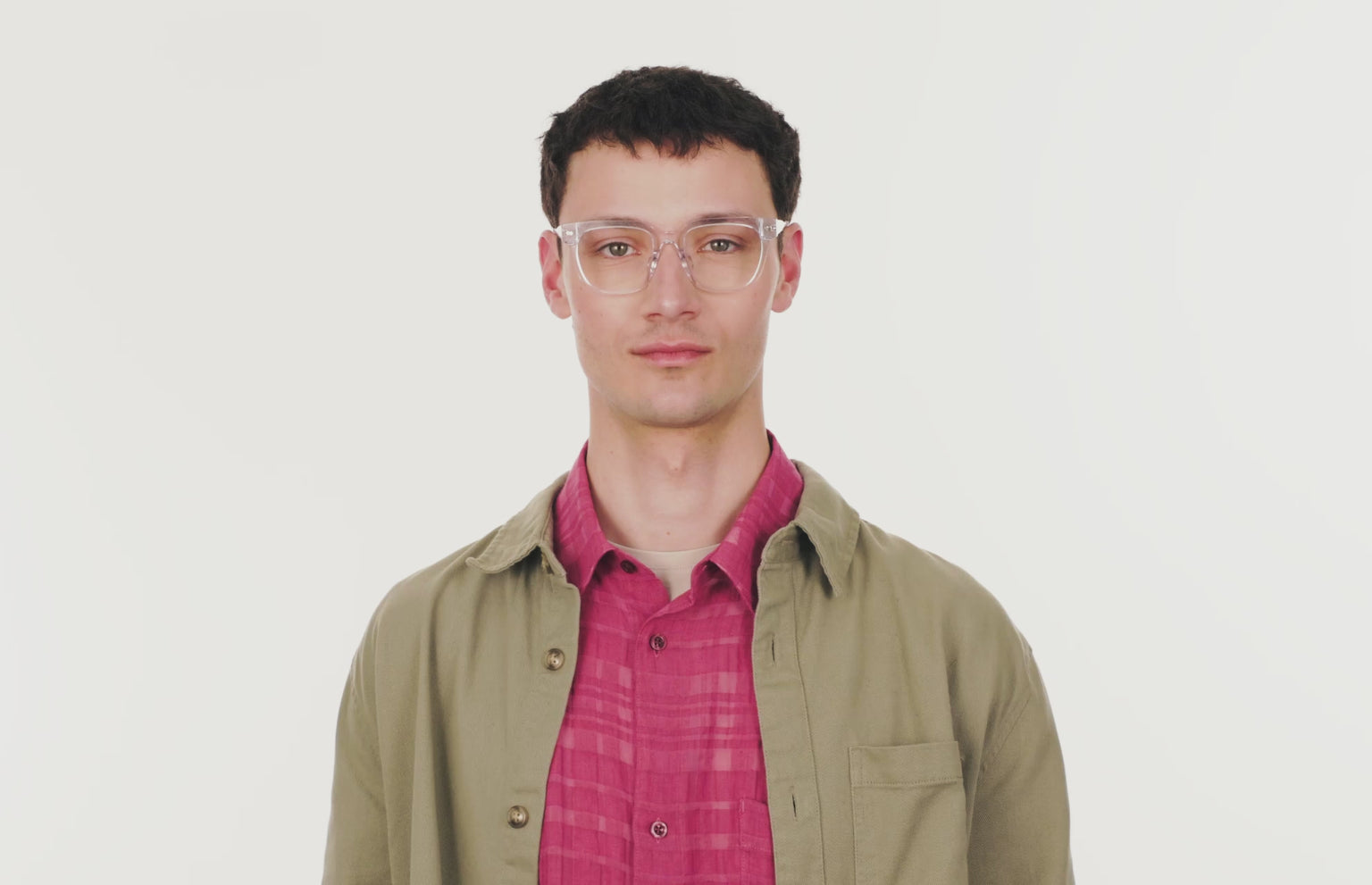 The Murphy - Crystal Clear Acetate Silver Metal - LifeStyle Thumbnail3 - Pair Eyewear