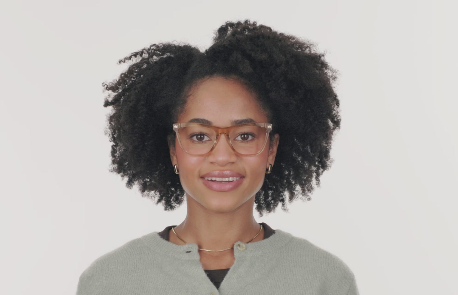 The Harper - Honey Clear - LifeStyle Thumbnail2 - Pair Eyewear