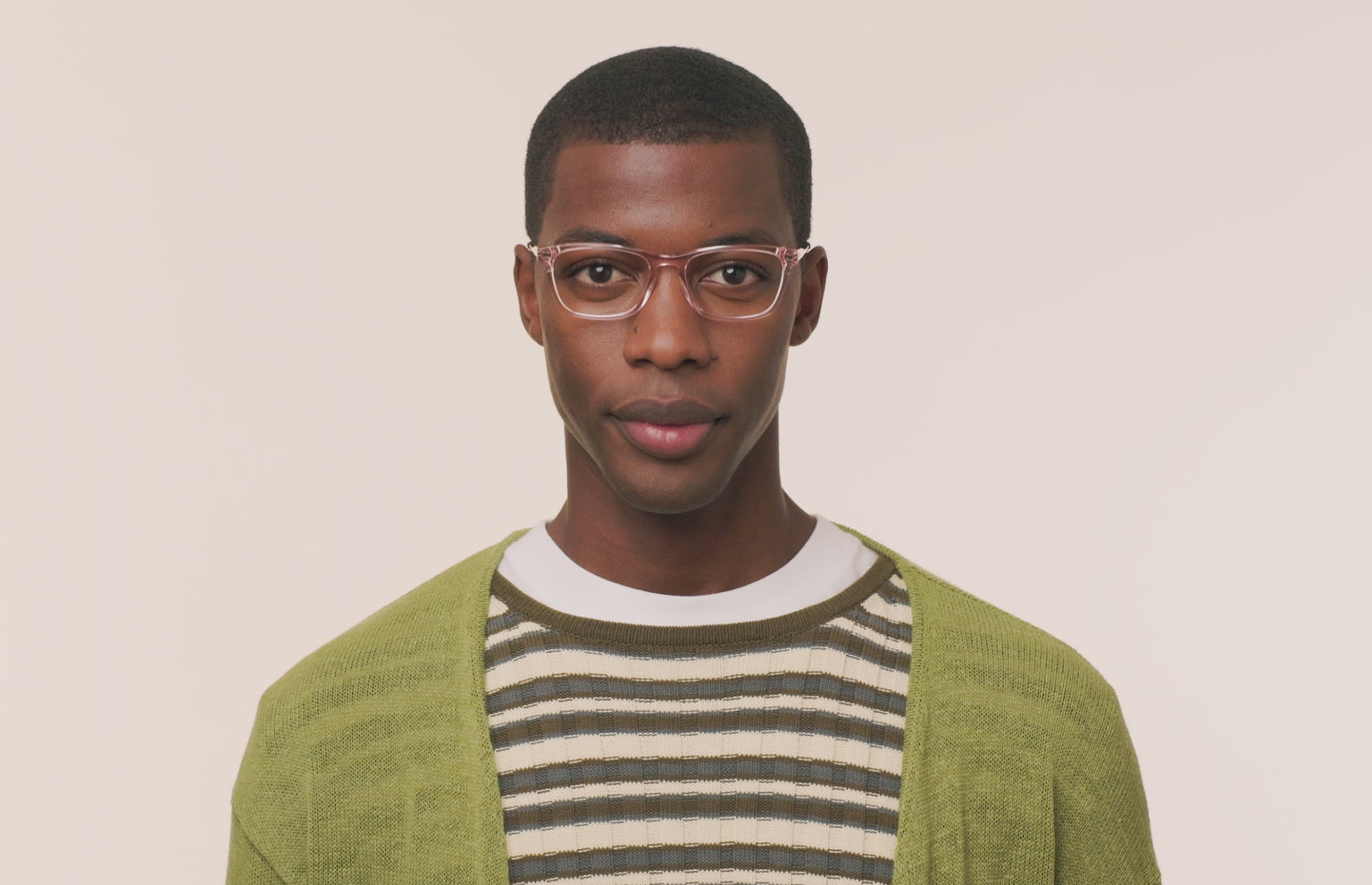 The Casper - Pink Clear Acetate Rose Gold Metal - LifeStyle Thumbnail3 - Pair Eyewear