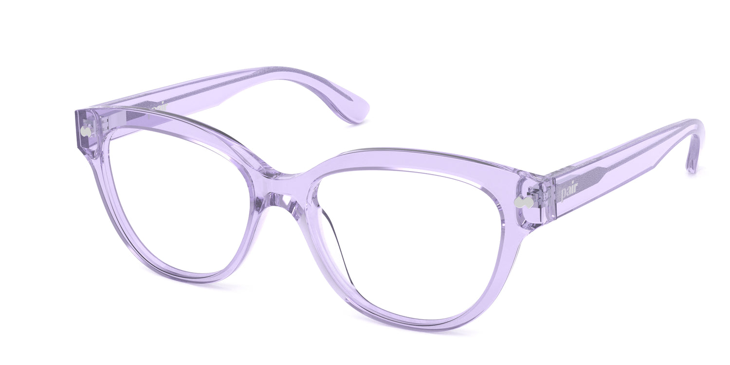 The Quinn - Lavender Clear - Carousel2 - Pair Eyewear