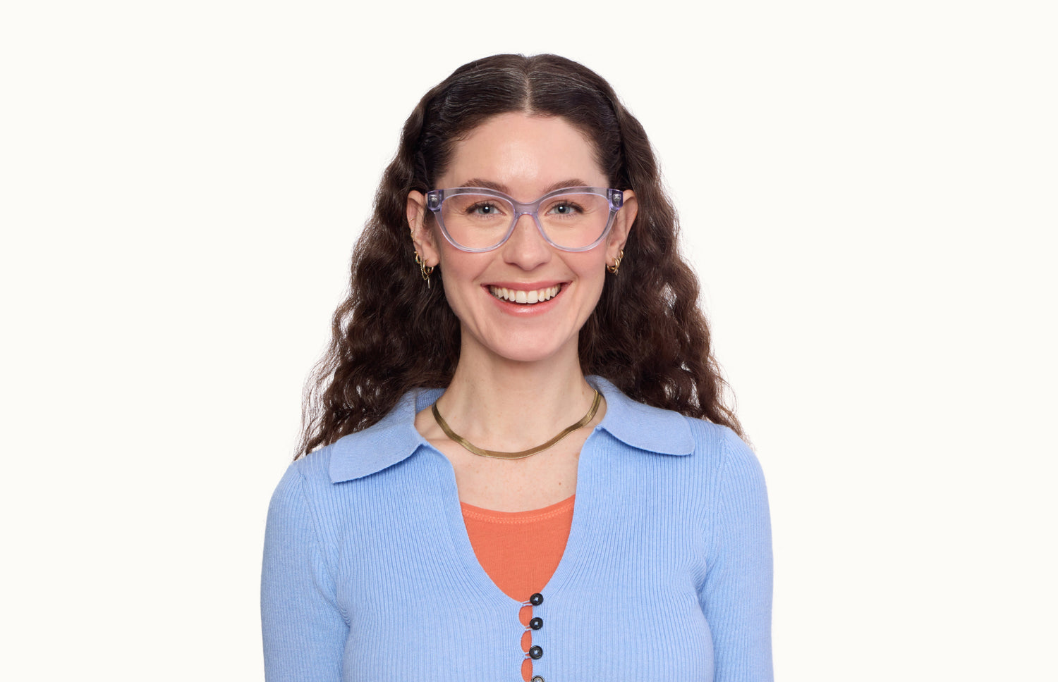The Quinn - Lavender Clear - LifeStyle1 - Pair Eyewear