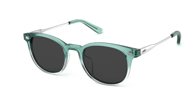 The Reese - Teal Pearlized Gradient Acetate Silver Metal Sun - Thumbnail1 - Pair Eyewear