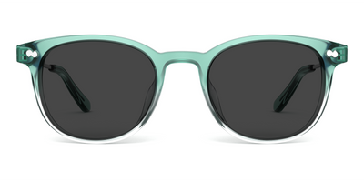 The Reese - Teal Pearlized Gradient Acetate Silver Metal Sun - Thumbnail3 - Pair Eyewear
