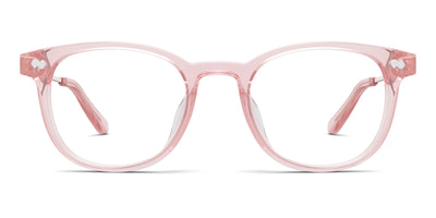 The Reese - Pink Clear Acetate Rose Gold Metal - Thumbnail2 - Pair Eyewear