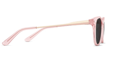 The Reese - Pink Clear Acetate Rose Gold Metal Sun - Thumbnail5 - Pair Eyewear