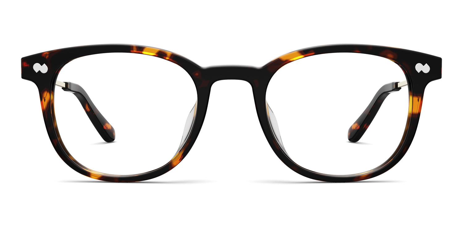 The Reese - Tortoise Acetate Gold Metal - Carousel2 - Pair Eyewear