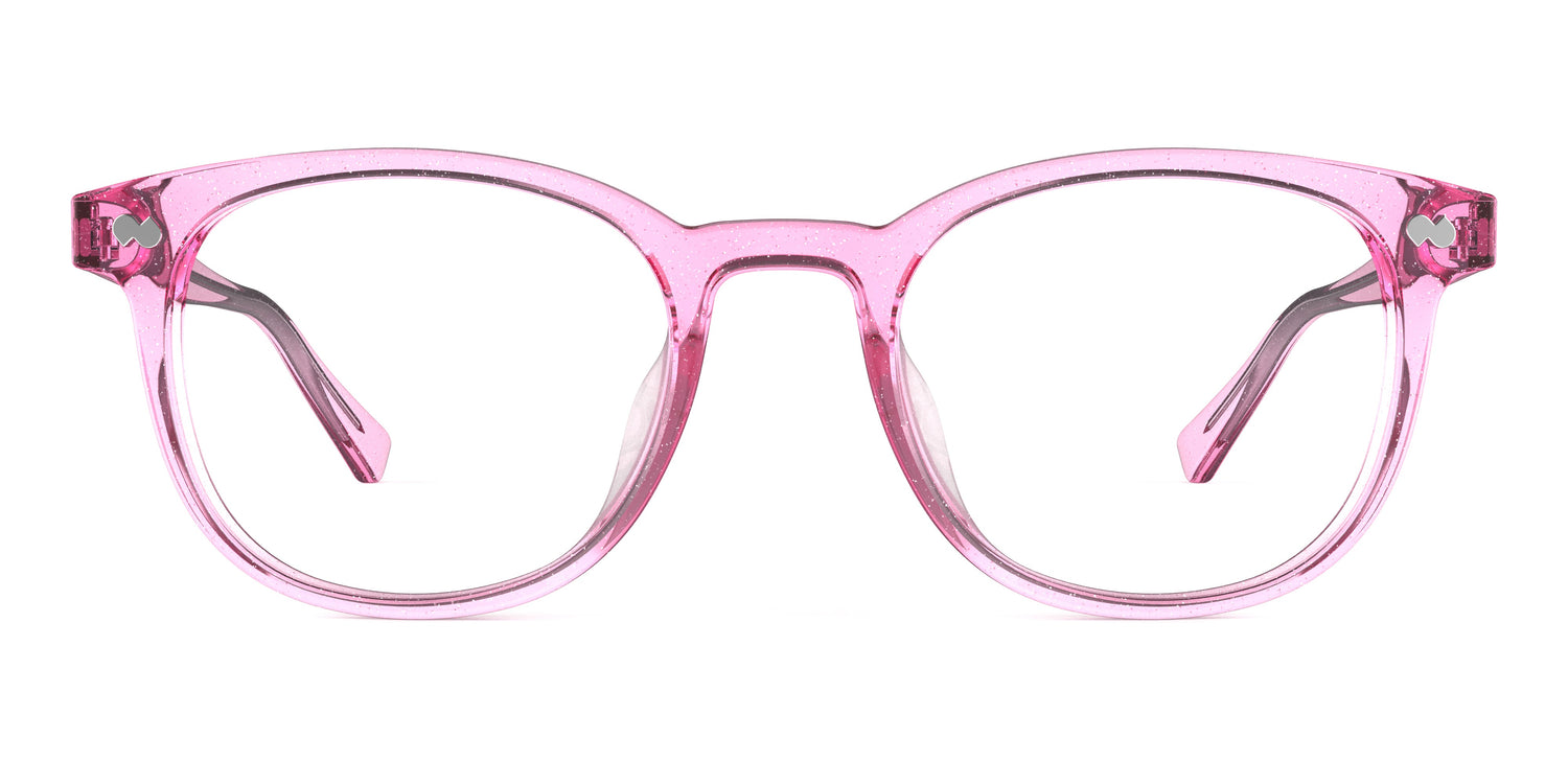 The Reese - Pink Glitter Clear - Carousel1 - Pair Eyewear