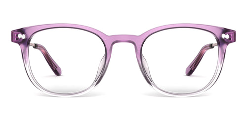 The Reese - Violet Pearlized Gradient Acetate Rose Gold Metal - Secondary Image - Pair Eyewear