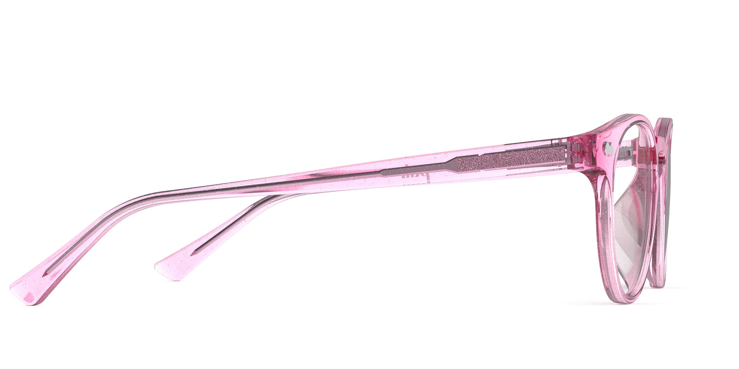 The Soto - Pink Glitter Clear - Carousel4 - Pair Eyewear